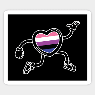 Pride Heart - Genderfluid Sticker